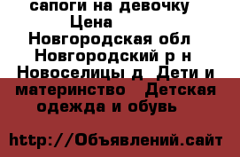 сапоги на девочку › Цена ­ 200 - Новгородская обл., Новгородский р-н, Новоселицы д. Дети и материнство » Детская одежда и обувь   